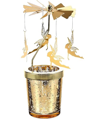 Chandelier Rotatif En Métal - Bougeoir Multi-formes Pour Décoration