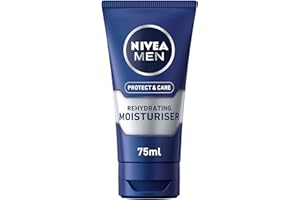 NIVEA MEN Protect & Care - Rehydrating Moisturiser - Mens Face Cream - Enriched With Aloe Vera & Pro-Vitamin B5 - Soothing & Regenerating - 48h Hydratation - Non-Greasy - For Dry Skin - 75ml