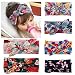BESTIM INCUK 6-Pack Assorted-Color Baby Girls Toddler Kids Bunny Rabbit Bow Knot Turban Headband Hairband Headwrap Headwear for Photography Props,Costume,Party