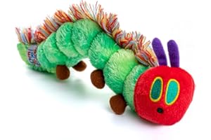 Rainbow Designs HC96211 Very Hungry Bean Inspired by Eric Carle's Classic Book, Multicolour Caterpillar Toy, Gift for Newborns & Toddlers