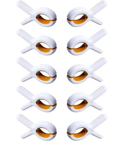 Lot De 8 Grandes Pinces à Serviette Extérieur - Pour Plage, Piscine, Bâche - Coussinets Silicone Anti-rayures - Ouverture 5.5 Cm - 8