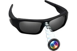 ZGSZ Gafas de Sol Deportes Mini Cámara 4K Gafas Cámara Oculta, 2 en 1 Gafas de Sol con Cámara Espía Apoyo Tomar Foto/Vídeo para Actividades al Aire Libre