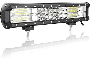 Willpower 52cm 288W Barre Lumineuse LED de Travail Spot D'inondation Combo Faisceau DC 12V-24V 6000K 4x4 Voiture Camion Tracteur Offroad Véhicules ATV Utvs