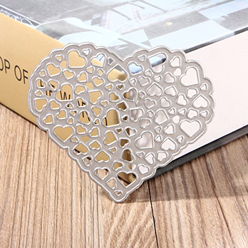 KING DO WAY Stanzschablone herz stanzformen Schneideisen Scrapbooking schablonen für DIY sammelalben handwerk Papier Karten Dekorpapier - 4