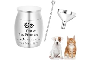 Ciondolo Zampa In Acciaio Inox A Forma Di Cuore - Urna Porta Ceneri Per Cani E Gatti - Collana Ricordo
