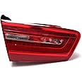 GSRECY Rear Inner LED w/Turn Signal Brake Lamp Tail Light Assembly Compatible with 2012 2013 2014 2015 2016 Audi A6 C7 Saloon/Sedan (N/S Left Side)