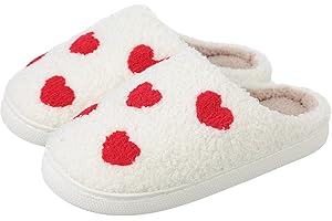 bolukets Fluffy Slippers For Women Men Warm Cozy Plush Fuzzy Cushion Slippers Slip-on House Slippers for Indoor and Outdoor