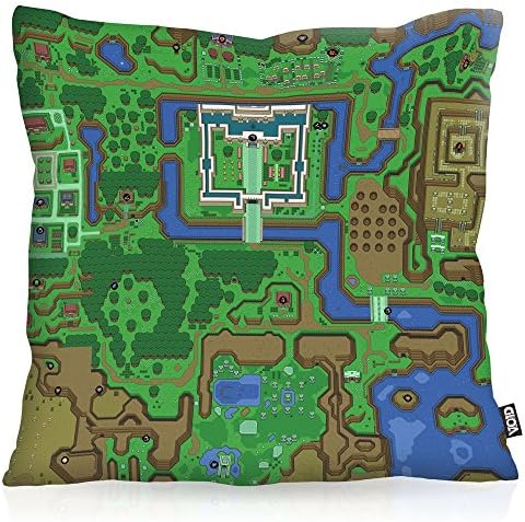 VOID Hyrule cushion with pattern cushion cover outdoor indoor link snes n64 past ocarina of time wind waker. Kissen Größe:60 x 60 cm
