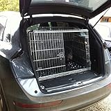 Audi Q5abschüssige Auto Hunde Käfig Travel Box Puppy Kofferraum Guard Käfige