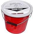PDK Charnwood Charity Money Collection Bucket with Lid (5.7 litres ...