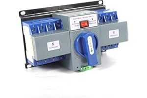 Futchoy Power Automatischer Transferschalter 4P 63A AC 220V Notstrom Umschalter Lastumschalter Doppeltransferschalter Leistungsschalter