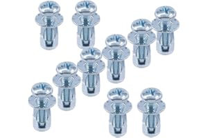 MSPEBEC Kotwy drążone, metalowe kołki rozporowe, kołki rozporowe, kołki rozporowe (M6 x 25)