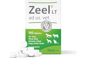 Zeel LT ad us. vet. 100 Tabletten | Natürliches Tierarzneimittel für Hunde, Katzen, Pferde, Rinder, Schweine, Schafe und Ziegen | Made in Germany