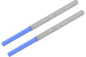 Diamond Mortar Raking Bit 7.2mm X 74mm 2 PCS Mortar Router Bits with Round Shank for Mortar Raking Tuck Pointing Mortar Masonry Brick Ceramic Tile Marble VENJELD