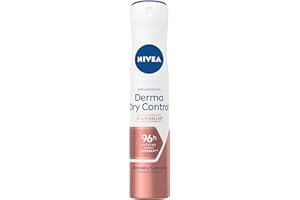 NIVEA Derma Control 96 h Déodorant spray (1 x 200 ml), Détranspirant contre la transpiration excessive, l’humidité et les odeurs, cliniquement approuvé, Déodorant femme à la formule brevetée