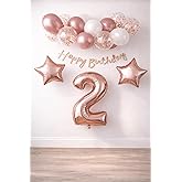 2 Year Old Rose Gold Concept Birthday Set