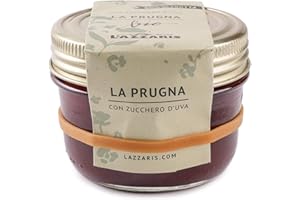 LAZZARIS DAL 1901 Lazzaris 1901 - Confettura di prugne e zucchero d'uva BIO 250 g Gourmet - 4 vasi per cartone