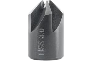 ENT EUROPEAN NORM TOOLS ENT 50503 Svasatore a pressione HSS, diametro (d) 3 mm, D 12 mm, E 90°, GL 25 mm, destra