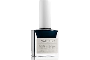 NAILKIND Navy Dark Blue Nail Polish - Soul Sister - High-Shine Nail Varnish - Vegan Nail Lacquer - Peta Certified Cruelty Free - Quick Drying Long Lasting - Chip Resistant Manicure - 8ml