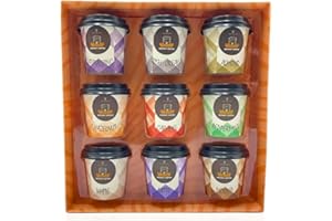 ACL STORES Travel Coffee Takeout Cups Gift Sets For Coffee Lovers - 9 Flavoured Mini Instant Coffee Collection - Cappuccino, Vanilla, Latte, Hazelnut, Original, Mocha, Irish Cream