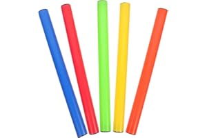 VALICLUD 5Pcs Bâtons De Relais en Plastique pour Courses D'Athlétisme, Équipement Sportif Léger Et Coloré pour Enfants Et Adultes, Idéal pour Écoles Et Compétitions