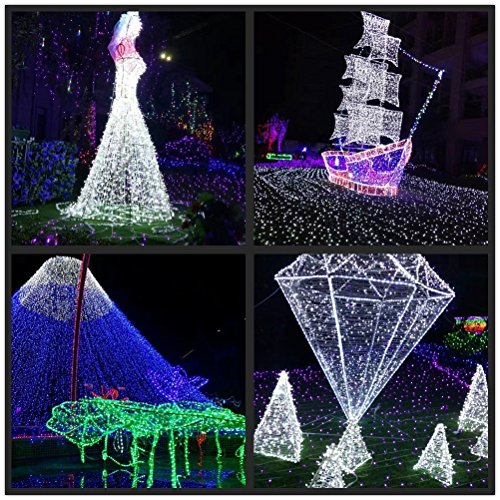 SOLMORE LED Solar Lichterkette Außenlichterkette Solarlichterkette String Licht 17M 100 LED für Outdoor Weihnachten Hochzeit Garten Party Außen Dekoration Weiß - 4