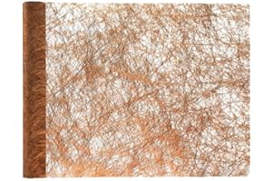 PAINT IT EASY NEU Tischläufer Faseroptik Kupfer-metallic, 30cm x 5m