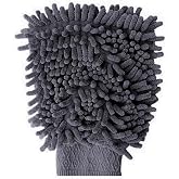 Microl&uuml;ks Ş&ouml;nil Mikrofiber Oto Yıkama Eldiveni, Gri Renk, 20 x 24 cm.