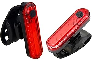 GENERIC LED Bike Tail Light 2 Pack - Ultrabright USB Rechargeable Bicycle Back Taillights Longer Run-time Waterproof Rear Light 4 Light Mode Options
