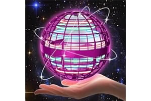 SKICARE 2024 Hover Ball Fliegender Ball, Flying Orb Ball Magische Spinnerin mit LED Licht Drohne für Kinder Boomerang Flugzeuge Spielzeug Geschenke für Jungen Mädchen Indoor Outdoor Fidget UFO,2023 Pro (Pink)