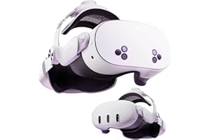 DESTEK QH3 Head Strap für Druckfreier Komfort kompatibel mit Meta Quest 3S/Quest 3 - Mehr Angenehm‌ Durch Zusätzliche Top-Fit-Einstellung - Gewichtsausgleich in 3 Winkeln