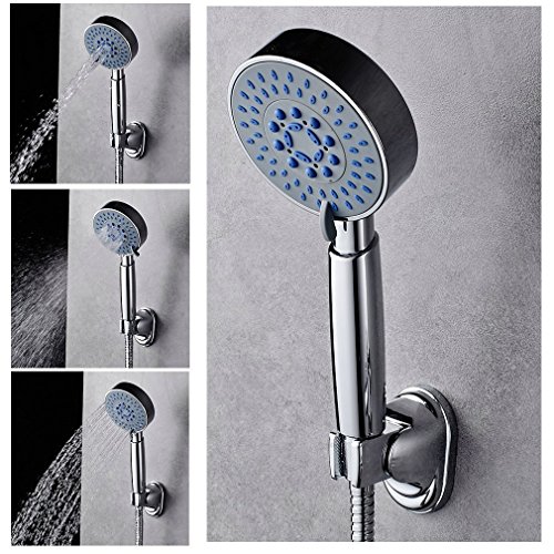 Auralum® Handbrause Dusch Set Regenbrause Brauseset Duscharmatur + Schlauch Wandhalterung