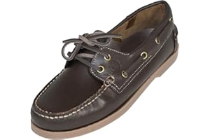 MADSea Waterside Bootsschuhe Dunkelbraun Leder braune Sohle