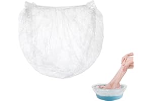 JIYIN Einweg Beutel für Fußbadewanne,100×100cm Plastike Fußwanne Tüten Fußpediküre Fußbad Hygienische Fußpflege Tüten Geeignet Für Spa Podologie