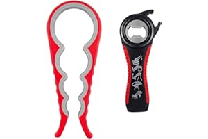 DDHHCP 2 Stück FlaschenöFfner für Senioren, DeckelöFfner für SchraubgläSer, 4 In 1 und 5 In 1 Multi-Funktions DosenöFfner, für Kinder äLtere Menschen