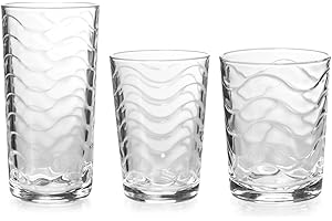UTOPIA DEALS Pasabahce Service de verres Toros en verre transparent, 18 pièces