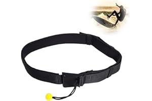 Gekufa SUP Waist Leash Quick Release Adjustable Waist Belt Leash for All Stand Up Paddle Board Coil Leashes Water Sport Surf