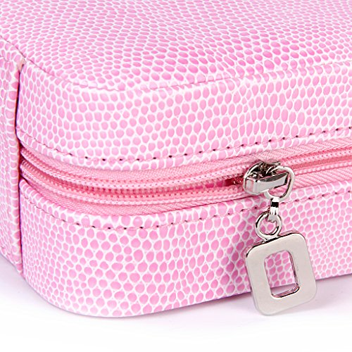 Schmuckschatullen Portable Schmuck Box Transporttasche Ohrring Ring Halskette Armband Veranstalter Halter - 4