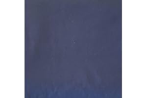 Pingianer - Tela de algodón para niños lisa, 100 % algodón, por metros, artesanía, tela de costura, algodón, azul oscuro, 50x160cm (13,98/m)