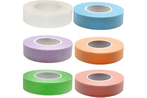 CEXUN 6 Rotoli Nastro per ciglia,Nastro per Ciglia Trucco,Nastro per Ciglia Tessuto,Trucco Ciglia Estensione Rotolo Nastro Adesivo,Ciglio Strumenti di Trucco,per ciglia per fornitura di extension