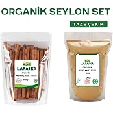 Laraska Organik Seylan-Organik Seylon &Ccedil;ubuk Tar&ccedil;ın 100G &amp; Organik Seylon Toz Tar&ccedil;ın 100G Set