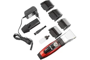 HEALTH STORE RASOIR TONDEUSE ELECTRIQUE SURKER RFC-208 COUPE CHEVEUX AVEC LAME EN CEREAMIQUE IDEAL POUR LES ENFANTS /HOMMES / PERSONNES AGEES / ANIMAUX AVEC 4 PEIGNES - IDÉE CADEAU
