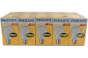 PHILIPS LIGHTING Philips Pack De 10 Ampoules À Incandescence Opaques/Mates Forme Classique - Culot E27 - 100w