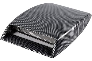 Air Flow Intake Bonnet Vents For Cars, MAGT Universal Car Air Flow Intake Scoop Turbo Bonnet Vent Cover Sticker Hood Black 4 Colour