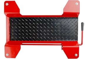 ‎BRUCE & SHARK Bruce & Shark Motorrad Rangierhilfe Rangierschiene Rangierplatte Parkhilfe Motorradständer für Zentralständer 60x44x9cm bis 250kg mit 360° Glattheit Rollen und Rangierbremse