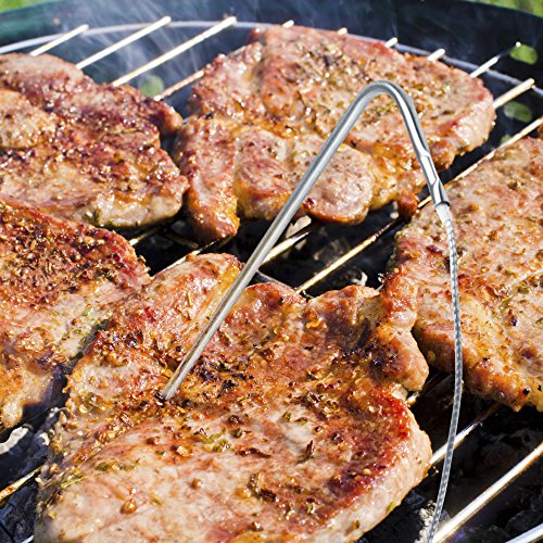 TROTEC BT40 Ofenthermometer kabelloses Grillthermometer Fleischthermometer Barbecue Digital BBQ Thermometer Funk Bratenthermometer bis 250 °C / 8 Fleischsorten einstellbar - 7