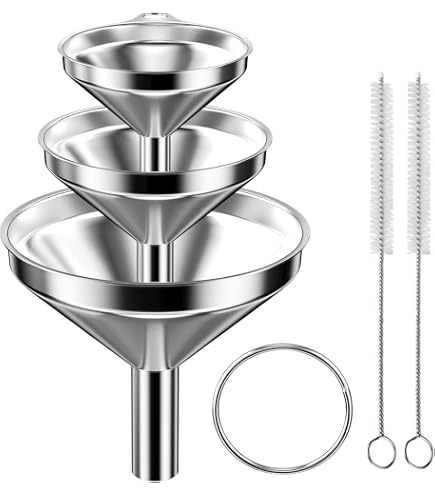 Mini Entonnoirs En Aluminium Lot De 2 - Diamètre 18 Mm, Idéal Pour Remplir Petits Flacons, Transfert Liquide Précis
