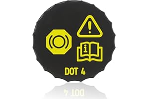 ODDMART Car Brake Fluid Reservoir Cap, Car Brake Fluid Bottle Tank Anti-Spill Cover Compatible with VW Ford Focus Fiesta MK2 MK3 Galaxy MK3 Mondeo Cmax Smax 1831528 BV612162AB BYD