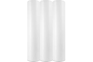 MUNTRADE Papel Camilla Fiselina Extrasuave Blanco Precortado a 40 cm | Rollos de Papel Camilla de Poliéster y Celulosa (3 Rollos)