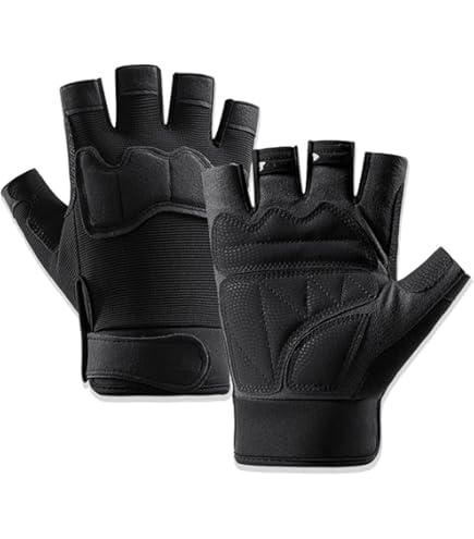 Galenecx Gants Tactiques Demi-Doigts, Gants De Moto, Gants